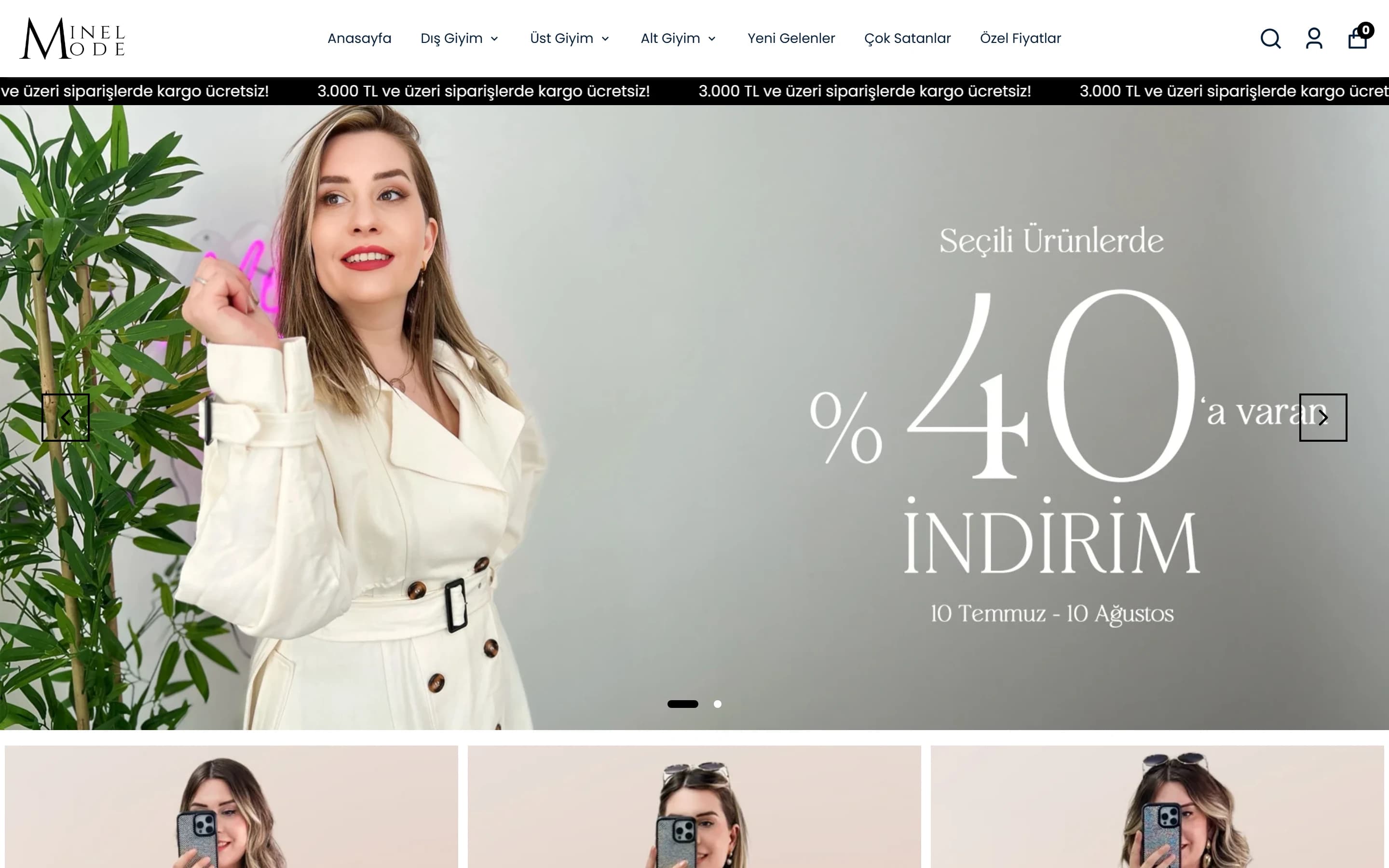 Modeminel Ticimax projesi