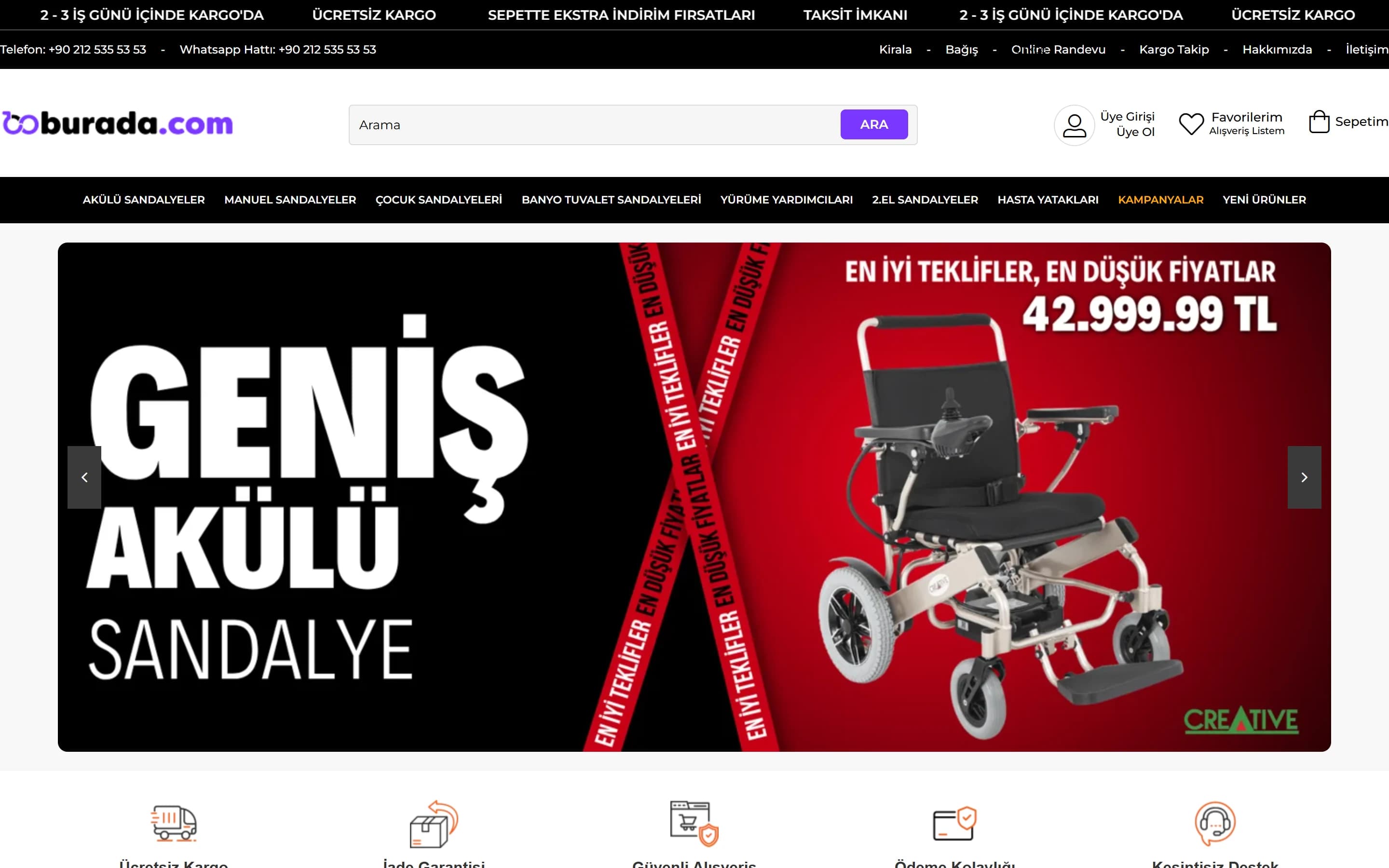 Tekerlekli Sandalye Burada Ticimax projesi