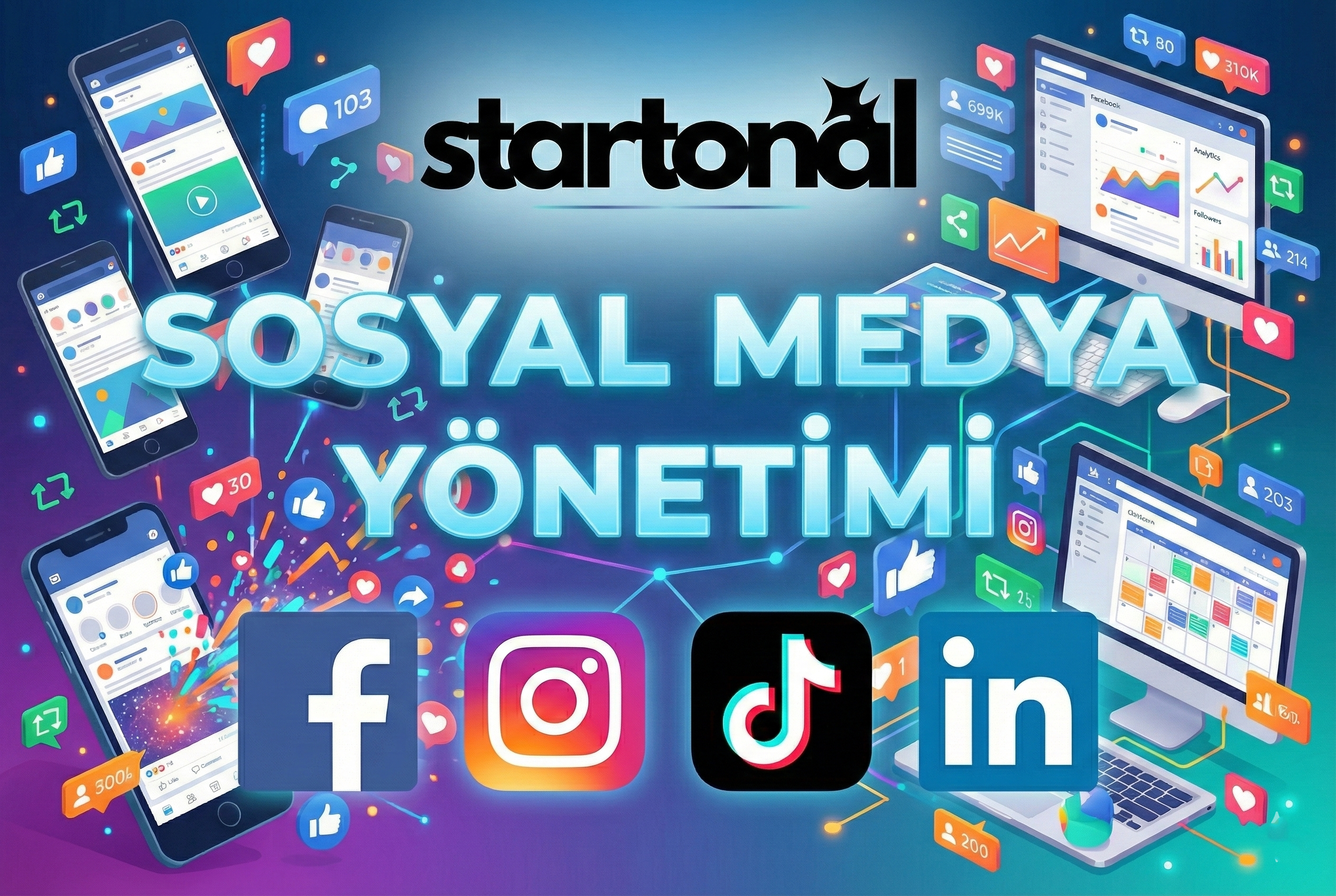 Sosyal Medya Yönetimi Görseli